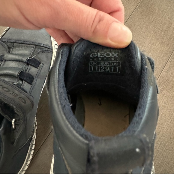 GEOX J Aloniso Distressed High Top Sneakers - Picture 8 of 8